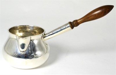 Lot 415 - A George II Silver Brandy Pan, George Greenhill Jones, London 1748, the circular bowl with a...