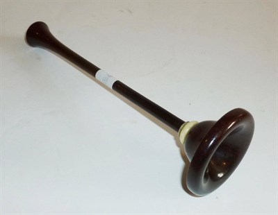 Lot 1050 - A 19th Century Rosewood Stethoscope, with turned ivory collar, length 20cm