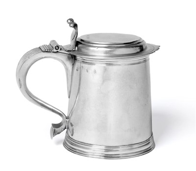 Lot 419 - A William III Silver Tankard, John Sutton, London 1699, of plain slightly tapering form, with...