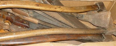 Lot 1071 - A Large Collection of Woodworking and Other Tools, including saws, spirit levels, mortice...