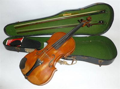 Lot 1112 - A 19th Century French Violin by Honore Derazey, labelled and branded to the inside 'Honore...