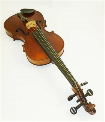 Lot 1113 - A 19th Century French Violin by Thibouville-Lamy, labelled 'Medio Fino' and branded 'JTL' to...