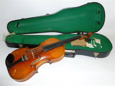 Lot 1116 - A 19th Century German Violin, labelled 'Antonius Stradivarious Cremonensis, Fecibit Anno 17..',...