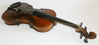 Lot 1123 - A 19th Century French Violin, labelled 'Jacobus Stainer .. prope Oenipontum 17..', with a 356mm two