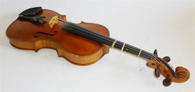 Lot 1128 - Three English & German 3/4 Size Violins, including Boosey & Hawkes and Maidstone