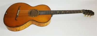 Lot 1136 - An Italian 6-String Parlour Guitar by Alessandro Lybeert, with makers paper label, mother of...