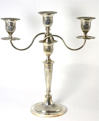 Lot 428 - A George V Silver Candelabrum, Fordham &amp; Faulkner (William Charles Fordham &amp; Albert Buckley