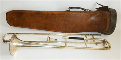 Lot 1162 - A Silver Plated 'Perfecta Model Class A' Trombone by Boosey & Co., London, serial number...