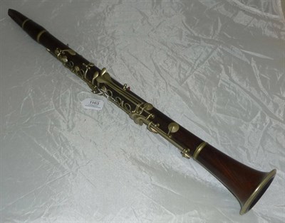 Lot 1163 - A French Rosewood Clarinet by Buffet, Paris, with nickel silver collars and keys