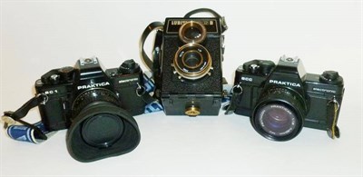 Lot 1196 - A Large Collection of Cameras and Accessories, mainly Praktica including BCA Electronic, Super...