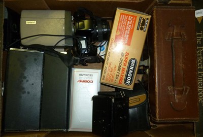 Lot 1207 - Cameras and Accessories, including a Voightlander 'Brilliant' TLR camera, Keystone Model A-12...