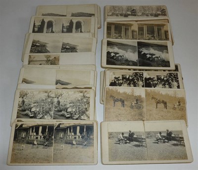 Lot 1262 - Forty Six Real Photographic Stereo-view Cards, no makers names, various subjects