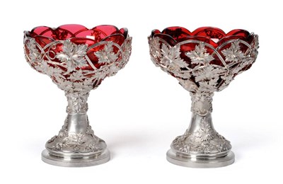 Lot 440 - A Pair of Victorian Bon Bon Dishes, Charles Reily & George Storer, London 1840, with wirework...