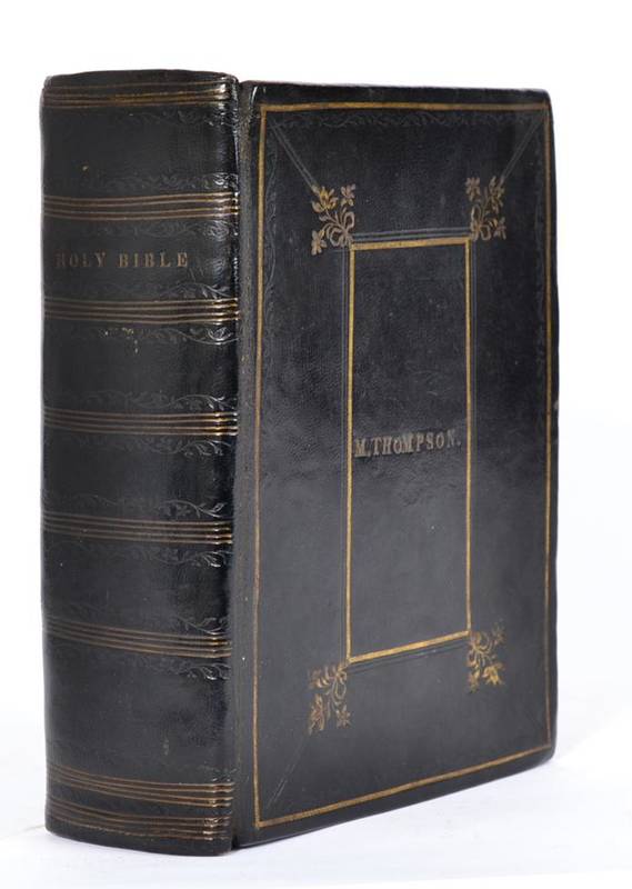 Lot 20 - Breeches Bible The Bible Translated according to the Ebrew and Greeke...bound with Two right...
