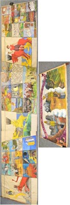 Lot 26 - Of Plymouth Brethren interest: 'Book of Revelations', a large panoramic scroll painting on...