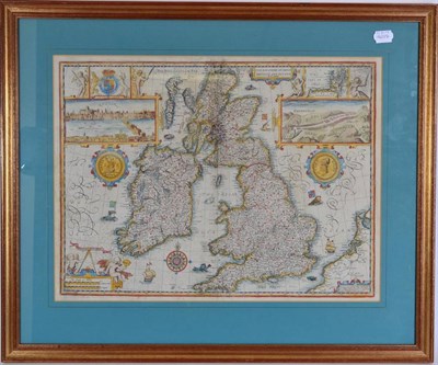 Lot 127 - Speed (John) 'The Kingdome of Great Britaine and Ireland', hand-coloured map, double-sided, sold by