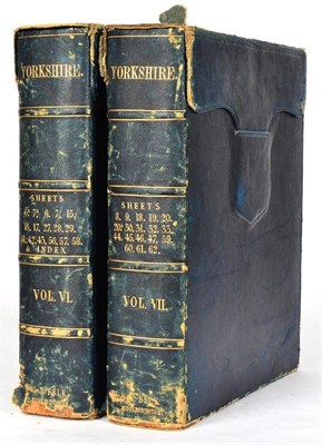 Lot 131 - Yorkshire Two early Victorian sets of Ordnance Survey maps, 1850's, Vol VI and VII, various...