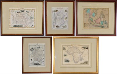 Lot 133 - Tallis, John (pub.); Rapkin, John (eng.) Four maps from the Illustrated Atlas of the World (c....
