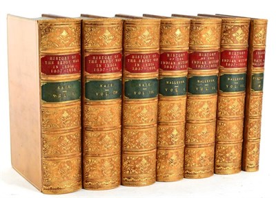 Lot 149 - Kaye, Sir John William F.R.S.  The History of the Sepoy War in India, 1857-1858. W.H. Allen &...