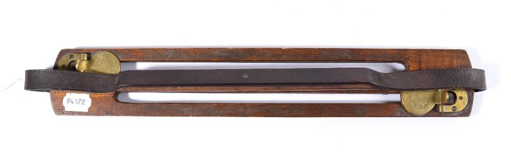 Lot 3024 - Bussey (London) Game Carrier with brass caps with makers name at both ends 18'', 46cm