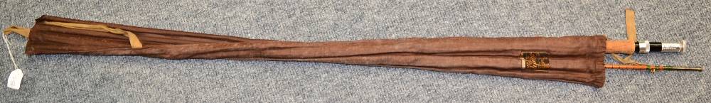 Lot 3041 - A Hardy 3pce Split Cane 'The Crown Houghton' Fly Rod, serial number H3808, with spare top, in...
