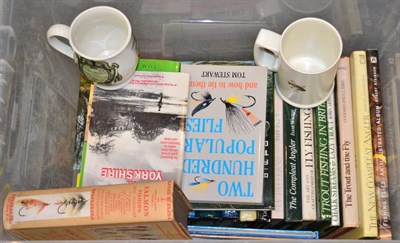 Lot 3073 - Thirty Three Fishing Related Books, including Lonsdale Library, together with two mugs