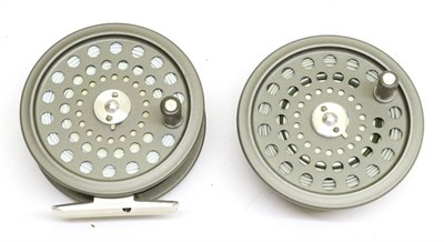 Lot 3080 - A Hardy 'J.L.H.Ultralite # 7' Fly Reel, serial number JDP987, with line and spare spool