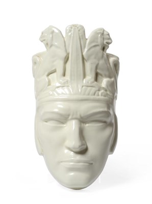 Lot 472 - Richard Garbe A.R.A (1876-1957) for Doulton & Co.:  "The Lion of the East ", A Wall Mask,...