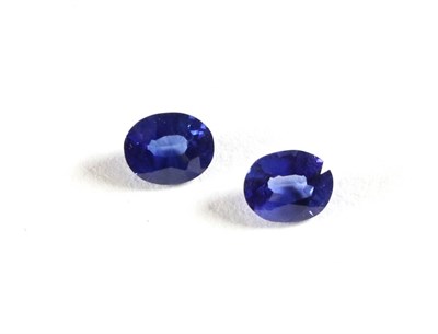 Lot 2100 - Two Loose Oval Cut Sapphires, weighing 0.80 carat and 0.75 carat each approximately (2)
