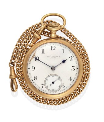 Lot 2156 - An 18ct Gold Open Faced Keyless Pocket Watch, signed Danl Buckney, 5 King Square, London, Maker...