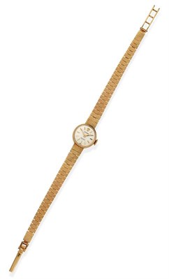Lot 2161 - A Lady's 9ct Gold Wristwatch, signed Rolex, Precision, 1967, lever movement signed, silvered...