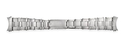 Lot 2188 - A Rolex Stainless Steel Oyster Bracelet, spring loaded riveted links, deployant clasp numbered...