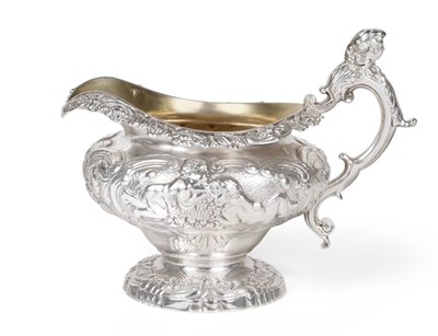 Lot 2198 - A George IV Silver Cream Jug, Joseph Angell, London 1822, of inverted baluster shape on...