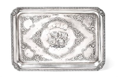 Lot 2251 - A Large Late Victorian or Edwardian Silver Dressing Table Tray, Henry Matthews, Chester, date...
