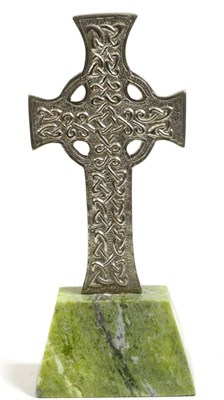 Lot 2274 - Hamish Dawson Bowman for Celtic Arts Industries: A Scottish Metalware Celtic Cross, marked DB,...