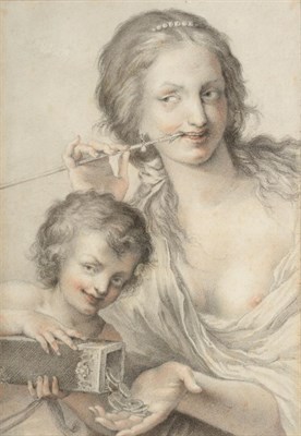 Lot 631 - Attributed to Giovanni Battista Cipriani RA (1727-1785) Italian   "Fortune " Pencil and...