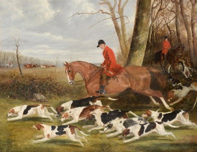 Lot 654 - John Wray Snow (mid 19th century)  "Will Danby and The Ainsty Hounds " Signed and dated 1845,...