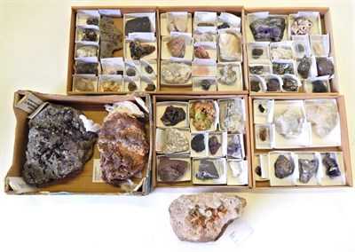 Lot 47 - Minerals: A Collection of Various Minerals from the North of England, to include Specularite-...