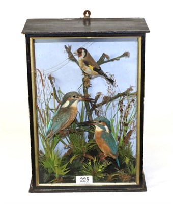 Lot 225 - Taxidermy: Late Victorian Cased Kingfishers (Alcedo atthis), by W. Lowne, Naturalist, Great...