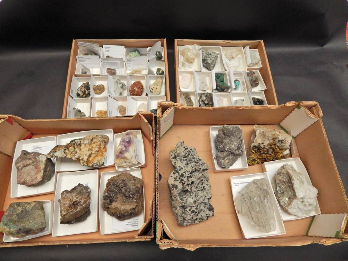 Lot 145 - Minerals: A Collection of Various Minerals from around the World and the UK, to include Quartz...