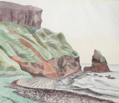 Lot 721 - John Northcote Nash CBE RA (1893-1977)  "Talisker Bay, Skye " Signed in pencil, pencil and...