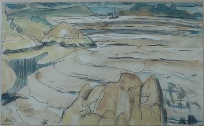 Lot 722 - Sir William George Gillies CBE, RSA, RA (1898-1973) Scottish  "Rhum and Eigg " Signed, signed...