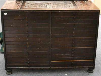 Lot 99 - A Late 19th/20th Century Butterfly Collection, contained within a thirty-two drawer oak and...