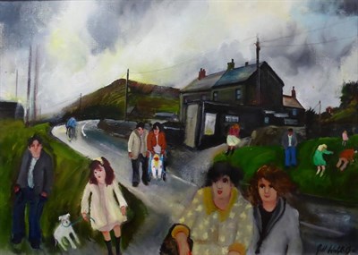 Lot 763 - Gill Watkiss (b.1938)  "Treviscoe St Austell " Signed and dated (20)08, inscribed verso to artist's