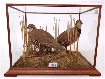 Lot 180 - Red-Legged Partridge (Alectoris rufa), circa late 20th century, by S Heyes, Leyland,...