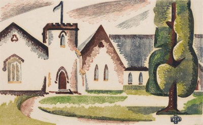 Lot 827 - Dorrit Black (1891-1951) Australian  "The Parish Hall ", 1937 Signed in pencil, inscribed and...