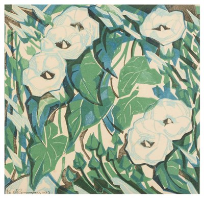 Lot 867 - William Greengrass (1896-1970)  "Convolvulus " (Morning Glory), 1937 Signed in pencil and dated...