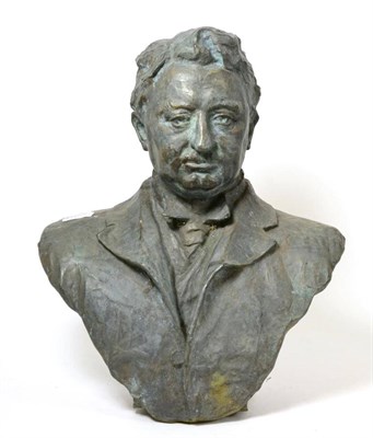 Lot 1004 - Sydney March (1876-1986): A Bronze Bust of Cecil Rhodes, signed and dated 1901 and inscribed...