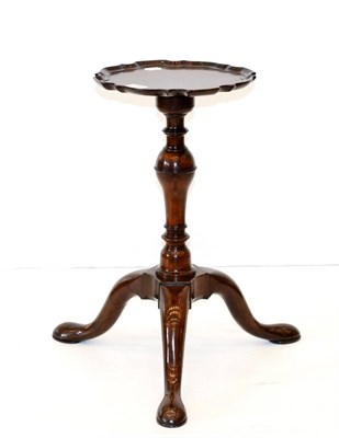 Lot 1118 - A George II Mahogany Kettle Stand, mid 18th century, the moulded top above a turned and...