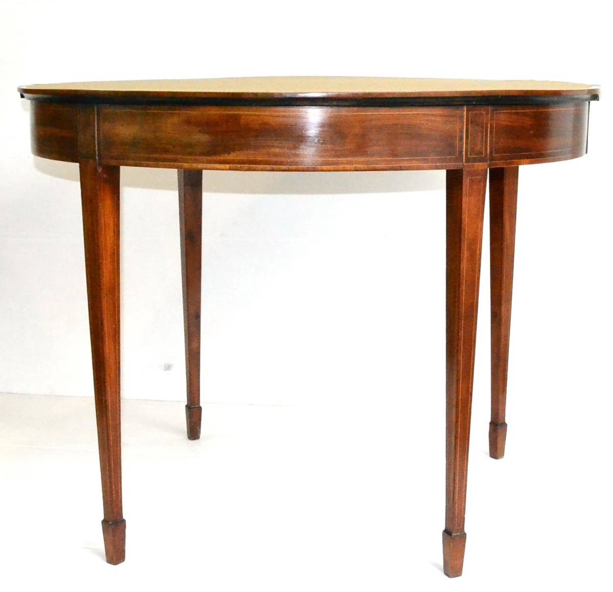 Lot 1122 - A George III Mahogany, Boxwood Strung and